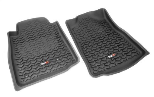 Picture of Rugged Ridge Floor Liner Front Black 2012 - 2015 Toyota Tacoma Regular Access Double Cab