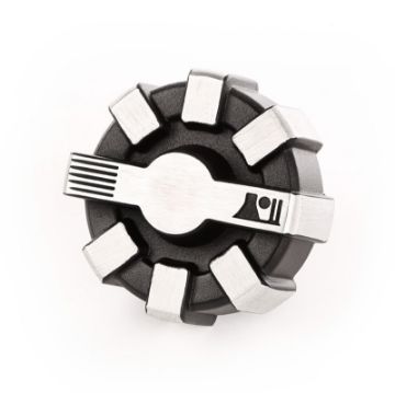 Picture of Rugged Ridge 01 - 20 Jeep Wrangler JKJL 2020 Gladiator JT Brushed Aluminum Elite Fuel Cap