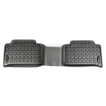 Picture of Rugged Ridge Floor Liner Rear Black 2015 - 2020 Chevrolet GMC Colorado Canyon Crew Cab