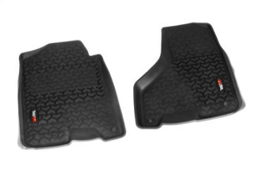 Picture of Rugged Ridge Floor Liner Front Black 2009 - 2018 Dodge Ram 1500 2500 3500 Crew Cab