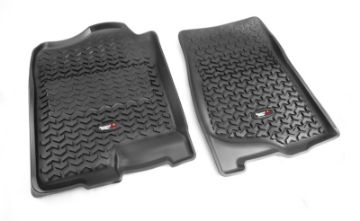 Picture of Rugged Ridge Floor Liner Front Black 2007 - 2013 Chevrolet Silverado GMC Sierra 1500