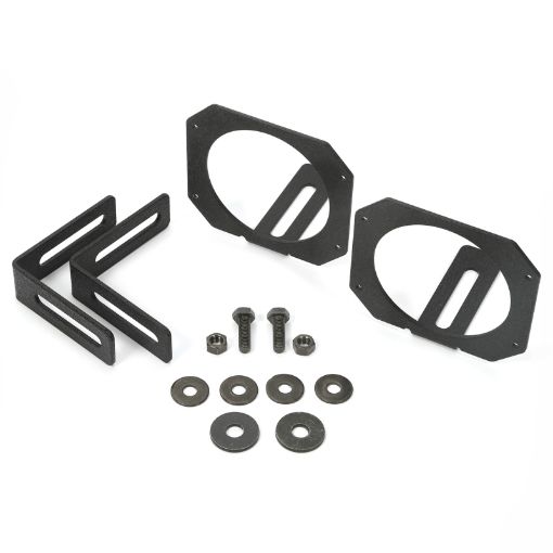 Picture of Rugged Ridge 07 - 18 Jeep Wrangler JK 3.5in Round 3in Cube LED Light Mount Brackets