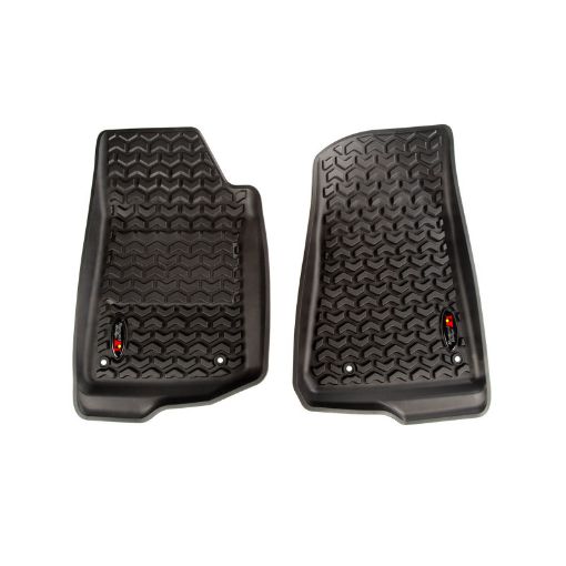 Picture of Rugged Ridge Floor Liner Front Black 2018 - 2020 Jeep Wrangler 2020 Gladiator JL JT