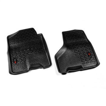 Picture of Rugged Ridge Floor Liner Front Black 2009 - 2011 Dodge Ram 1500 2500 3500 Crew Cab