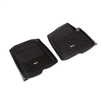 Picture of Rugged Ridge Floor Liner Front Black 2004 - 2008 Ford F - 150 Regular S - Cab S - Crew