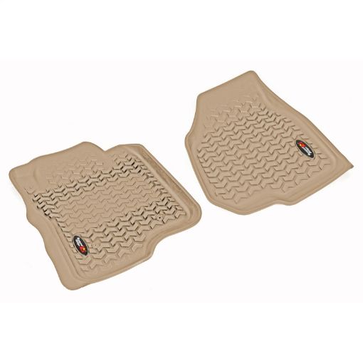 Picture of Rugged Ridge Floor Liner Front Tan 2011 - 2012 Ford F - 250 F - 350 Regular Extended