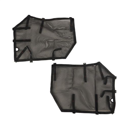 Picture of Rugged Ridge Fortis Tube Door Covers Front Pair Black 18 - 20 Jeep Wrangler JLJLU