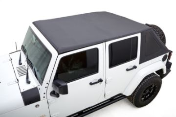 Picture of Rugged Ridge 07 - 18 Jeep Wrangler JKU 4 Dr Black Diamond Stitch Cloth Voyager Top