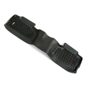 Picture of Rugged Ridge Floor Liner Rear Black 2014 - 2018 Chevrolet Silverado 1500 Crew Cab