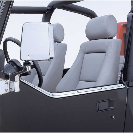 Picture of Rugged Ridge 87 - 95 Jeep Wrangler YJ Stainless Steel Half Door Retaining Channel