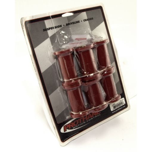 Picture of Rugged Ridge Leaf Spring Bushing Kit Front or Rear Red 87 - 95 Jeep Wrangler YJ