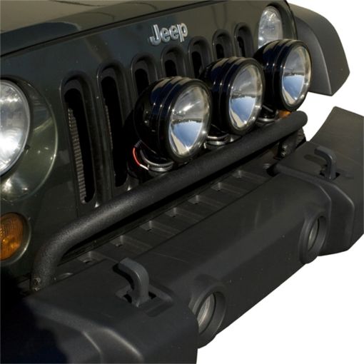 Picture of Rugged Ridge 07 - 18 Jeep Wrangler JK Textured Black Bumper Mounted Light Bar
