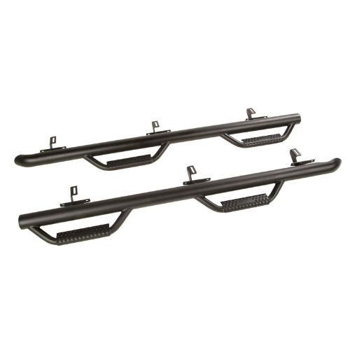 Picture of Rugged Ridge Spartan Nerf Bar Textured Black 07 - 18 Jeep Wrangler JKU 4 Door