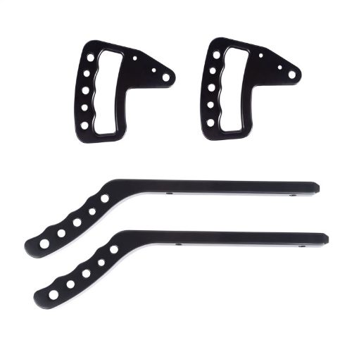 Picture of Rugged Ridge Aluminum Grab Handles FR Kit Black 07 - 18 Jeep Wrangler JKJKU