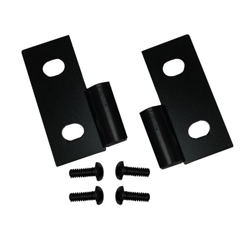 Picture of Rugged Ridge 76 - 06 Jeep CJ Jeep Wrangler Black Lower Door Hinge Brackets