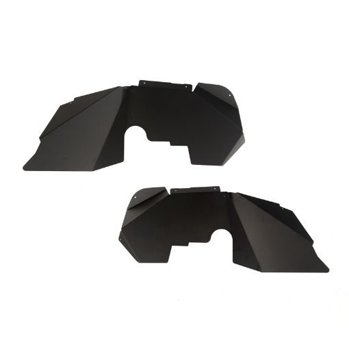 Picture of Rugged Ridge Aluminum Fender Liners Front Black 07 - 18 Jeep Wrangler JKJKU