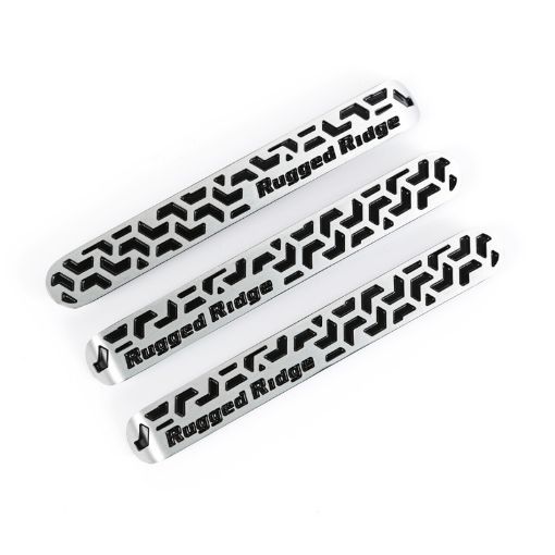 Picture of Rugged Ridge Elite Dr Hndle Insert Contrast Tread2D 07 - 18 Jeep Wrangler JK