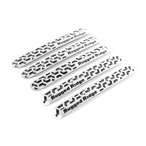 Picture of Rugged Ridge Elite Dr Hndle Insert Contrast Tread4D 07 - 18 Jeep Wrangler JK