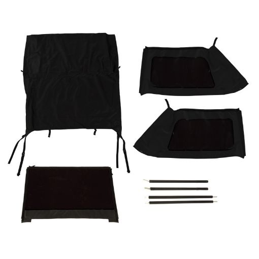 Picture of Rugged Ridge Montana Top Bowless Black Diamond 07 - 18 Jeep Wrangler JK 2 - Dr