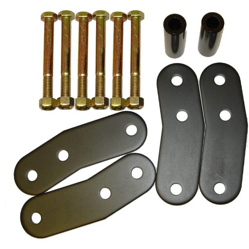 Picture of Rugged Ridge HD Rear Leaf Spring Shackles 1 - In Lift 87 - 95 Jeep Wrangler YJ