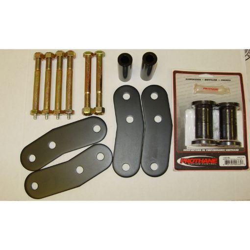 Picture of Rugged Ridge HD Rear Leaf Spring Shackles 1 - In Lift 87 - 95 Jeep Wrangler YJ