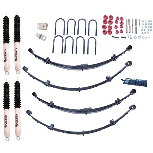 Picture of Rugged Ridge 4in Lift Kit with Shocks 87 - 95 Jeep Wrangler Jeep Wrangler YJ