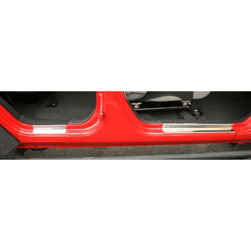 Picture of Rugged Ridge 07 - 18 Jeep Wrangler 4 Door Stainless Steel Door Entry Guards