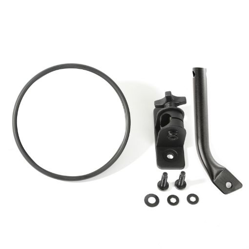 Picture of Rugged Ridge 97 - 18 Jeep Wrangler Textured Black Round Stubby Trail Mirror
