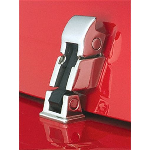 Picture of Rugged Ridge 42 - 95 Jeep CJ Jeep Wrangler Stainless Steel Hood Catch Kit