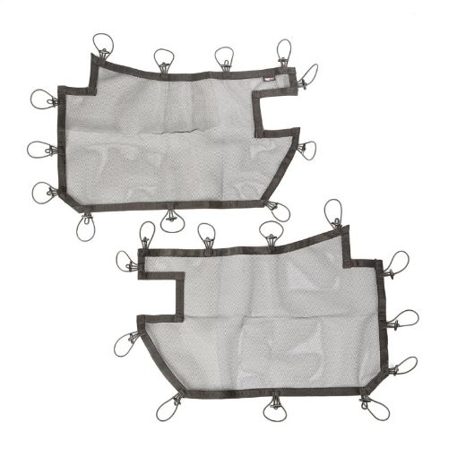 Picture of Rugged Ridge Tube Door Covers Front Pair Black 07 - 18 Jeep Wrangler JKJKU