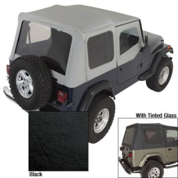 Picture of Rugged Ridge S - Top Door Skins Black Tinted Windows 88 - 95 Jeep Wrangler YJ