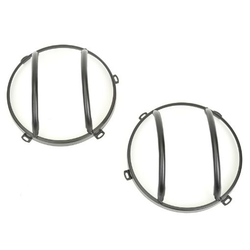 Picture of Rugged Ridge 07 - 18 Jeep Wrangler JK Textured Black Headlight Euro Guards