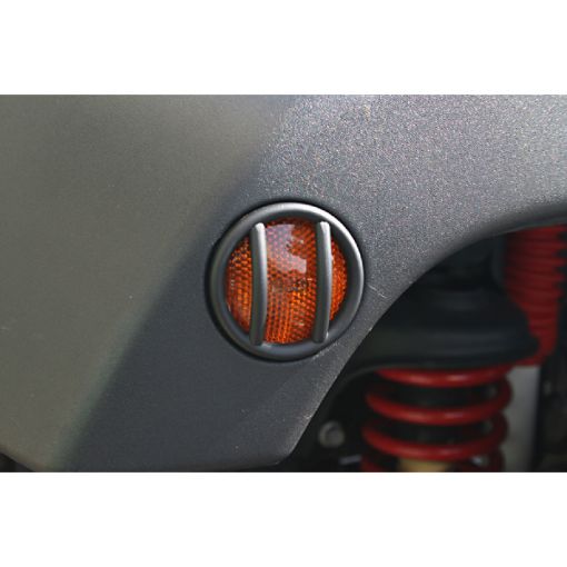 Picture of Rugged Ridge 07 - 18 Jeep Wrangler JK Black Side Marker Light Euro Guards