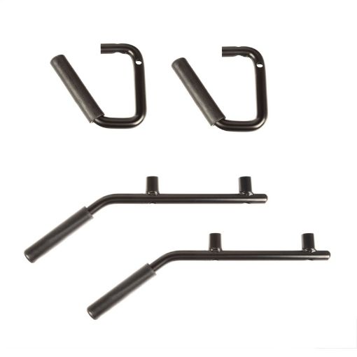 Picture of Rugged Ridge Steel Grab Handles FR Kit Black 07 - 18 Jeep Wrangler JKJKU