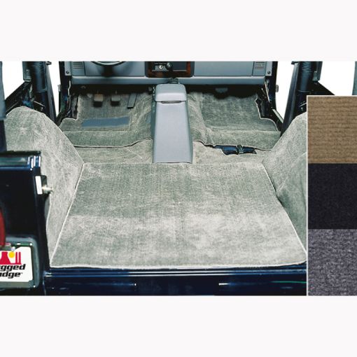 Picture of Rugged Ridge Deluxe Carpet Kit Gray 76 - 95 Jeep CJ Jeep Wrangler Models