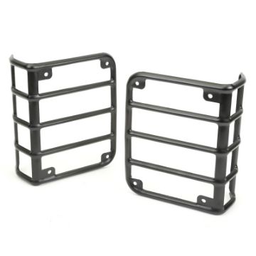 Picture of Rugged Ridge 07 - 18 Jeep Wrangler Textured Black Tail Light Euro Guards