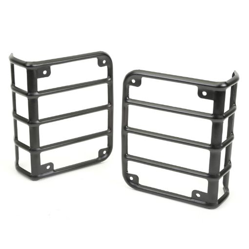 Picture of Rugged Ridge 07 - 18 Jeep Wrangler Textured Black Tail Light Euro Guards