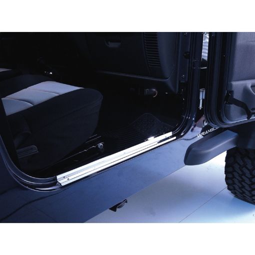 Picture of Rugged Ridge 97 - 06 Jeep Wrangler TJ Stainless Steel Door Entry Guards