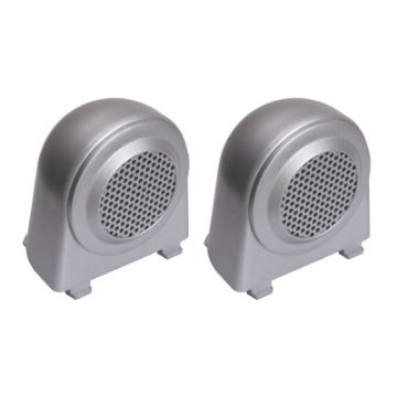 Picture of Rugged Ridge 07 - 10 Jeep Wrangler JK Silver Tweeter Speaker Enclosures