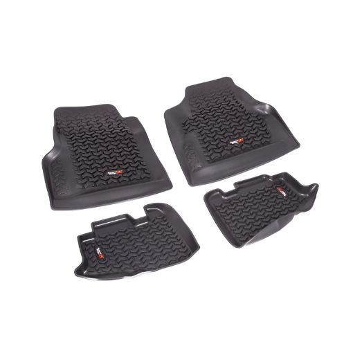 Picture of Rugged Ridge Floor Liner FrontRear Black 1997 - 2006 Jeep Wrangler TJ