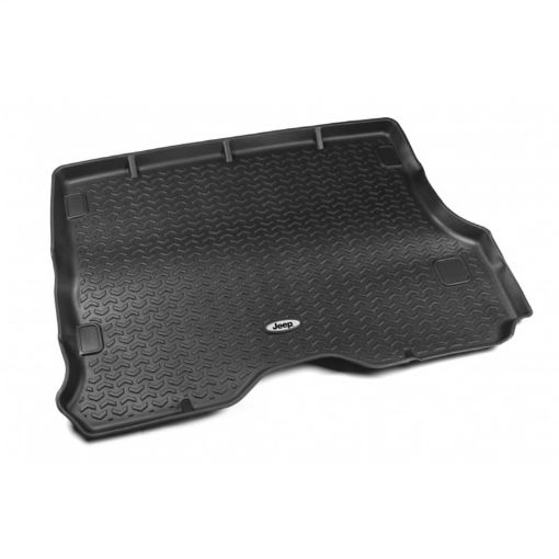 Picture of Rugged Ridge Floor Liner Cargo Black 1984 - 2001 Jeep Logo Cherokee XJ