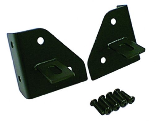 Picture of Rugged Ridge 76 - 95 Jeep CJYJ Black Windshield Hinge Light Brackets