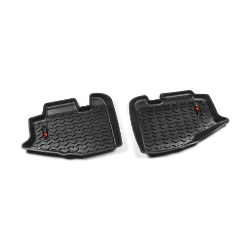 Picture of Rugged Ridge Floor Liner Rear Black 1997 - 2006 Jeep Wrangler TJ LJ