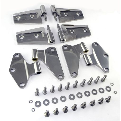 Picture of Rugged Ridge 07 - 18 Jeep Wrangler JK Stainless Steel Door Hinge Kit