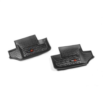 Picture of Rugged Ridge Floor Liner Rear Black 2007 - 2018 Jeep Wrangler JK 2 Dr
