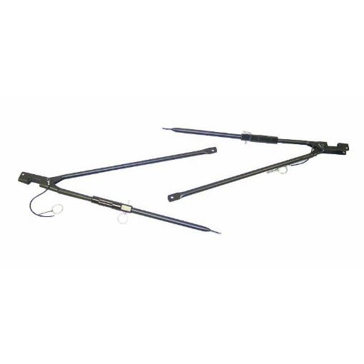 Picture of Rugged Ridge 87 - 95 Jeep Wrangler YJ Adjustable S - Top Spreader Bar