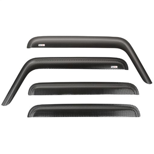 Picture of Rugged Ridge Window Visors Carbon Fiber 4Door 07 - 18 Jeep Wrangler