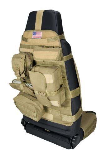 Picture of Rugged Ridge Front Cargo Seat Cover Tan 76 - 20 CJJeep Wrangler JT