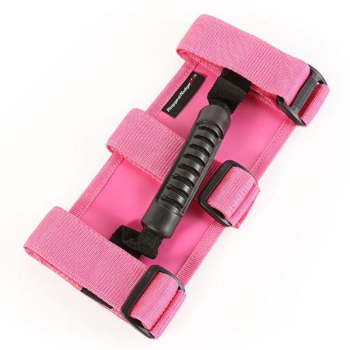 Picture of Rugged Ridge Ultimate Grab Handles Pink 55 - 20 CJJeep Wrangler JT