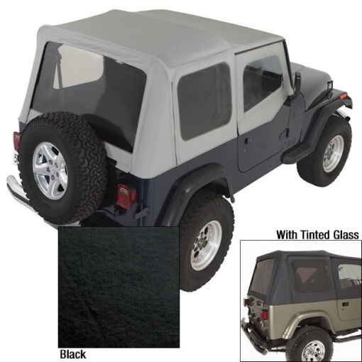 Picture of Rugged Ridge XHD S - Top Black Tinted Windows 88 - 95 Jeep Wrangler YJ